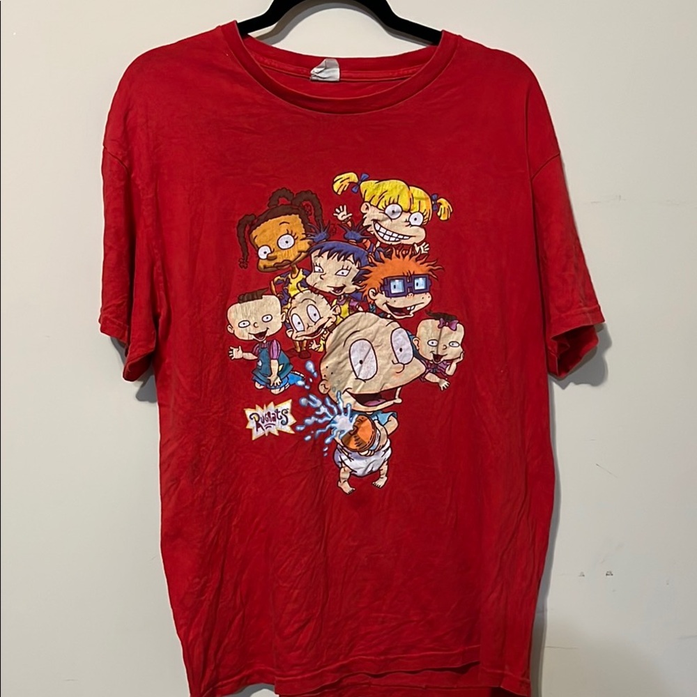 Nickelodeon Rugrats Red  Short Sleeve Tee Size Large